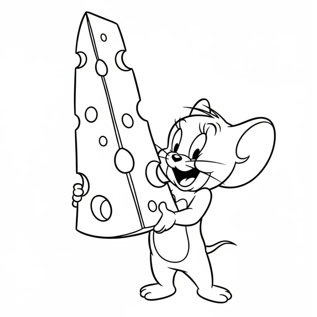 Tom y Jerry 17 para colorear y recortar para imprimir gratis