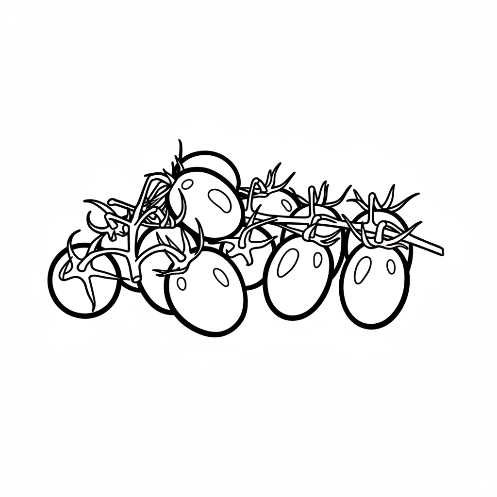 Tomate 8 para dibujar e imprimir