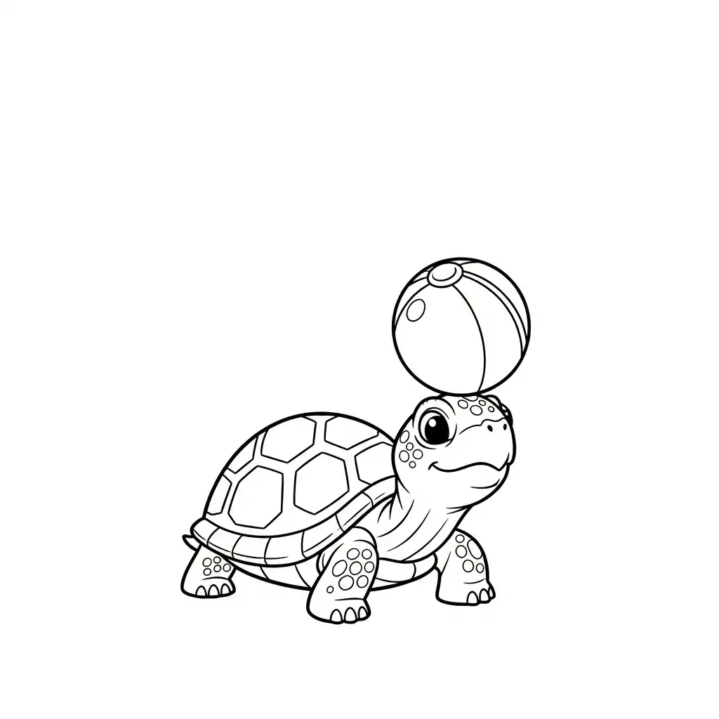 Tortuga para colorear para niño de 8 años