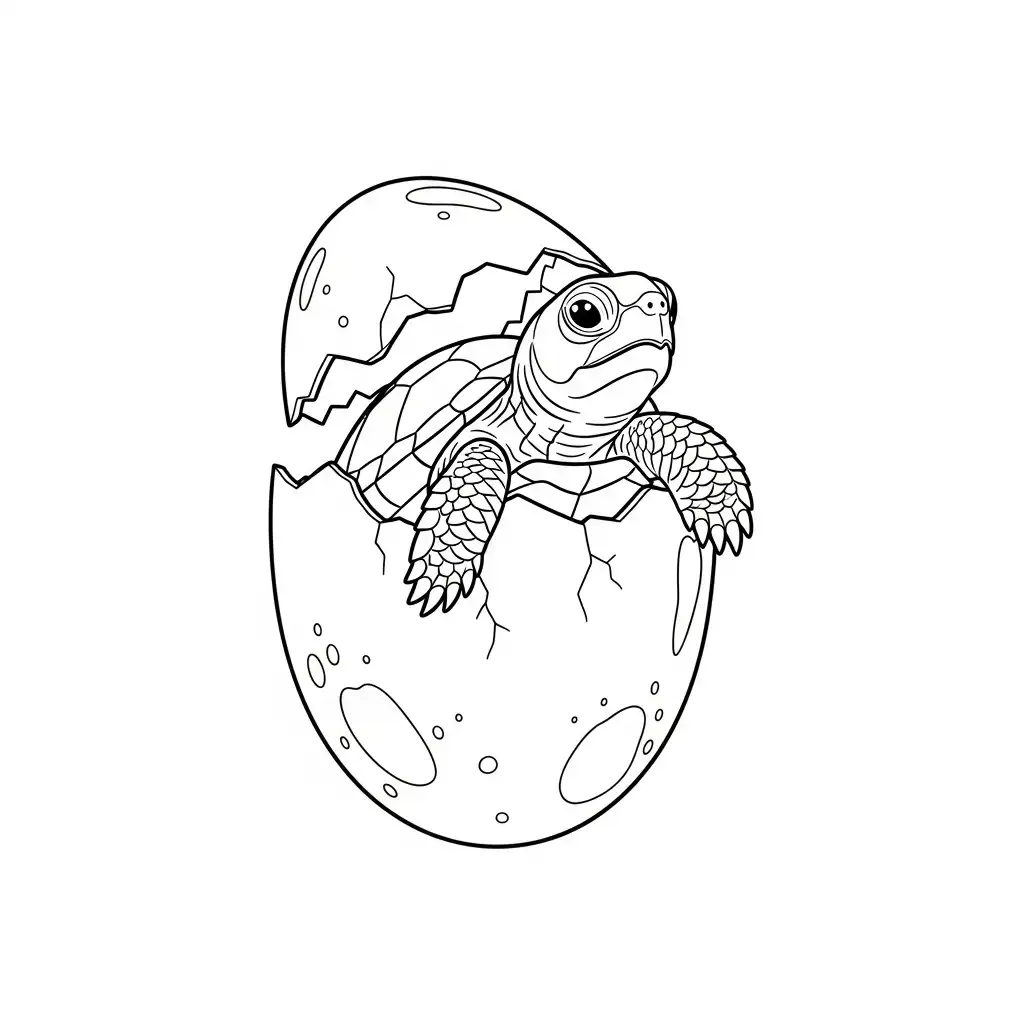 para imprimir Tortuga para colorear gratis