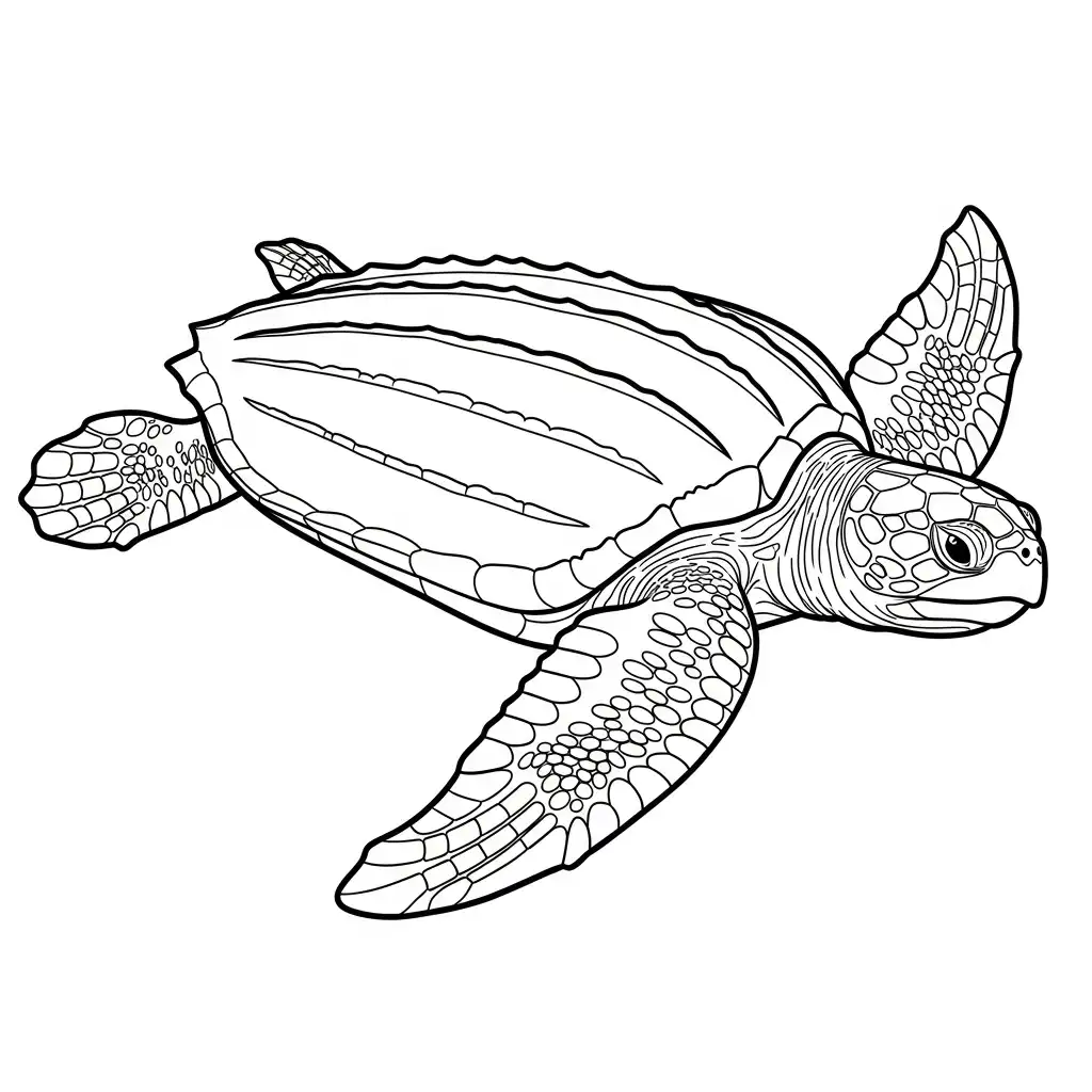 Tortuga para colorear para niño de 10 años