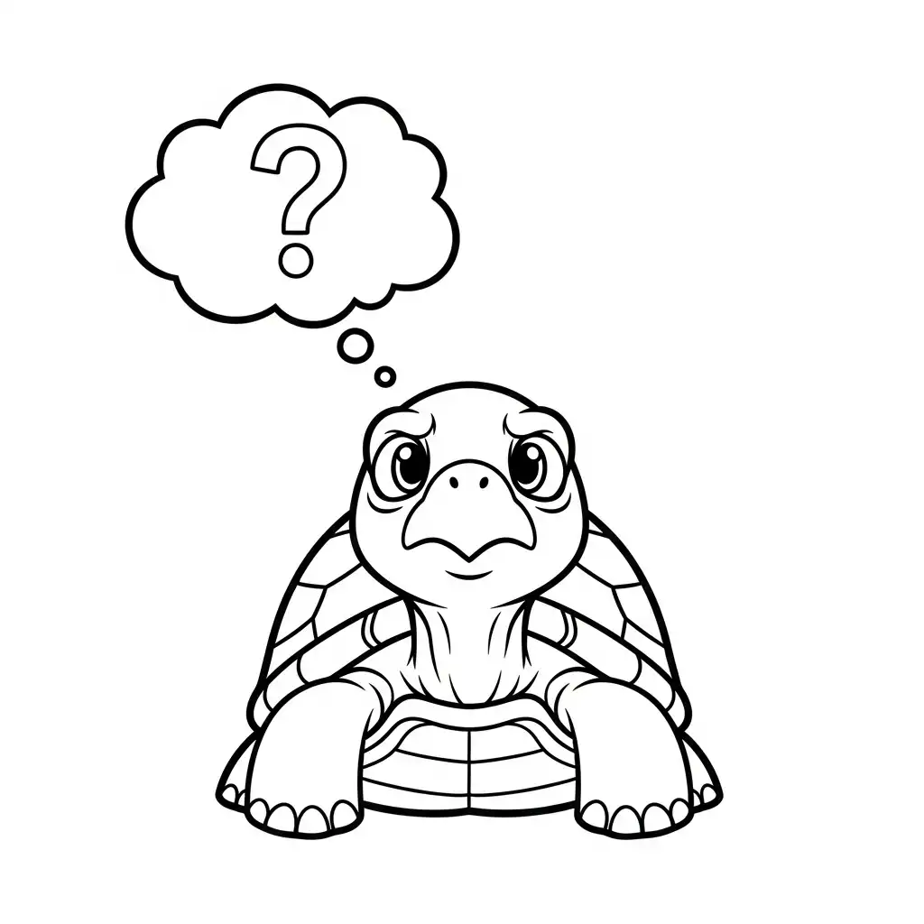 Tortuga para colorear para imprimir pdf gratis