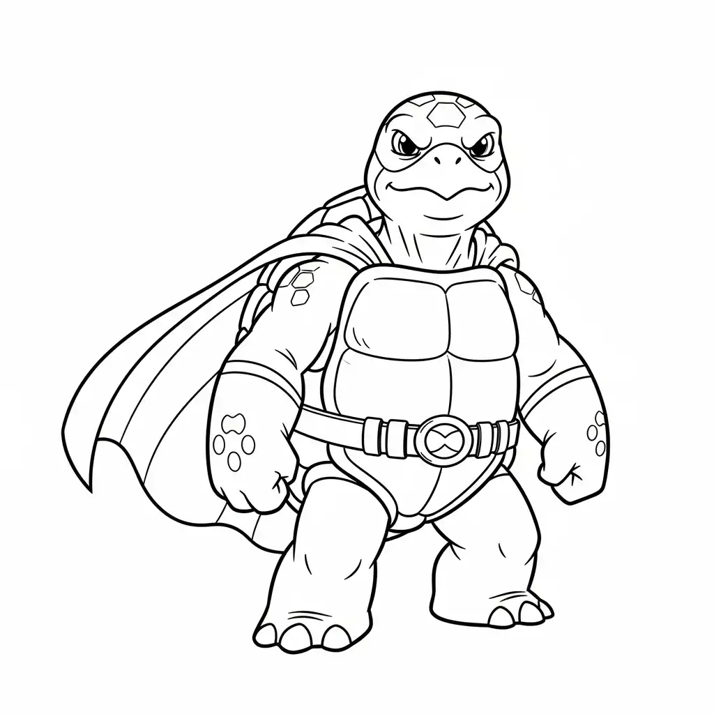 Tortuga para colorear en línea