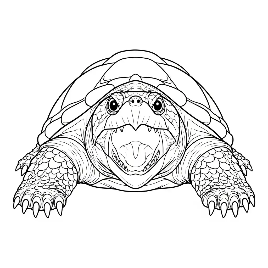 imagen para colorear Tortuga niño