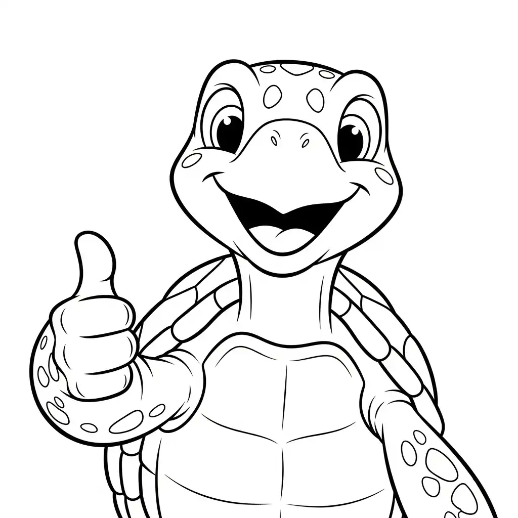 Tortuga para colorear en línea 1