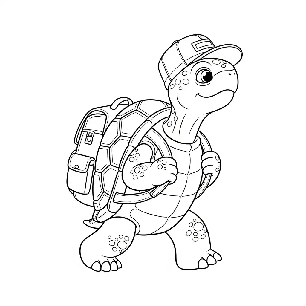 descargar Tortuga para colorear gratis