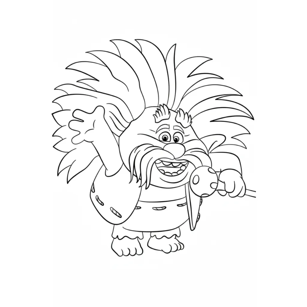 Trolls 10 para dibujar en línea