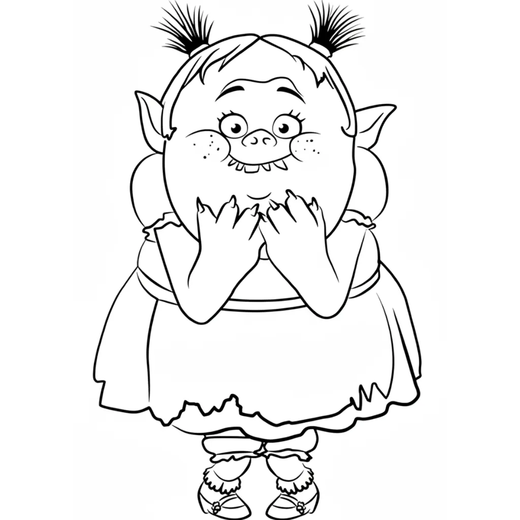 imprimir Trolls 23 para colorear