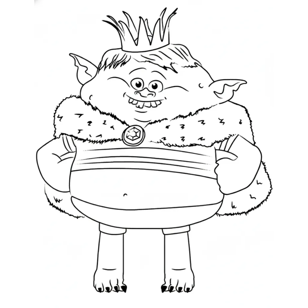 Trolls 7 para colorear y recortar