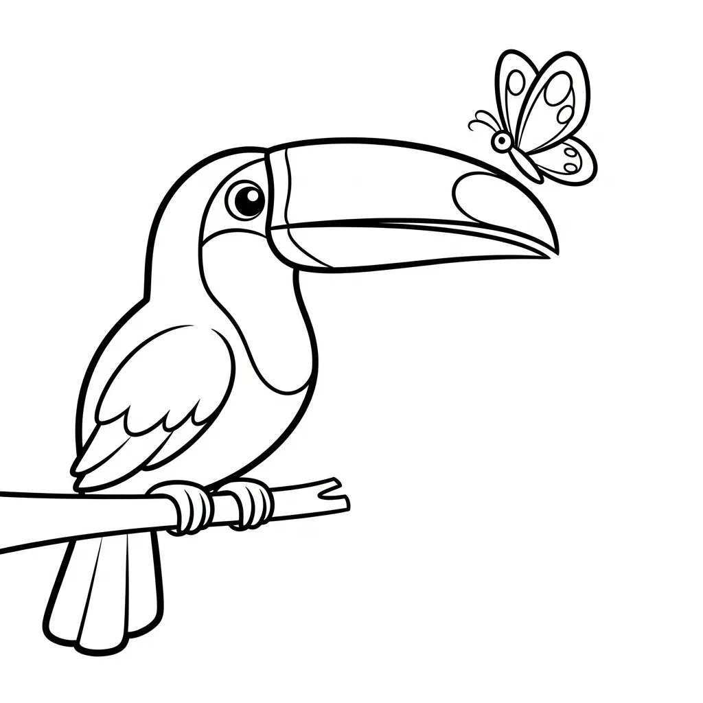 Tucan 16 para colorear para imprimir para niño de 12 años