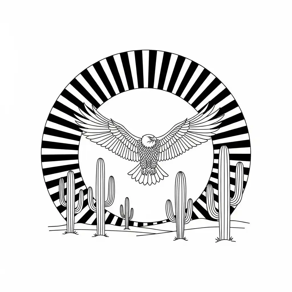 Águila para colorear para imprimir a4 1