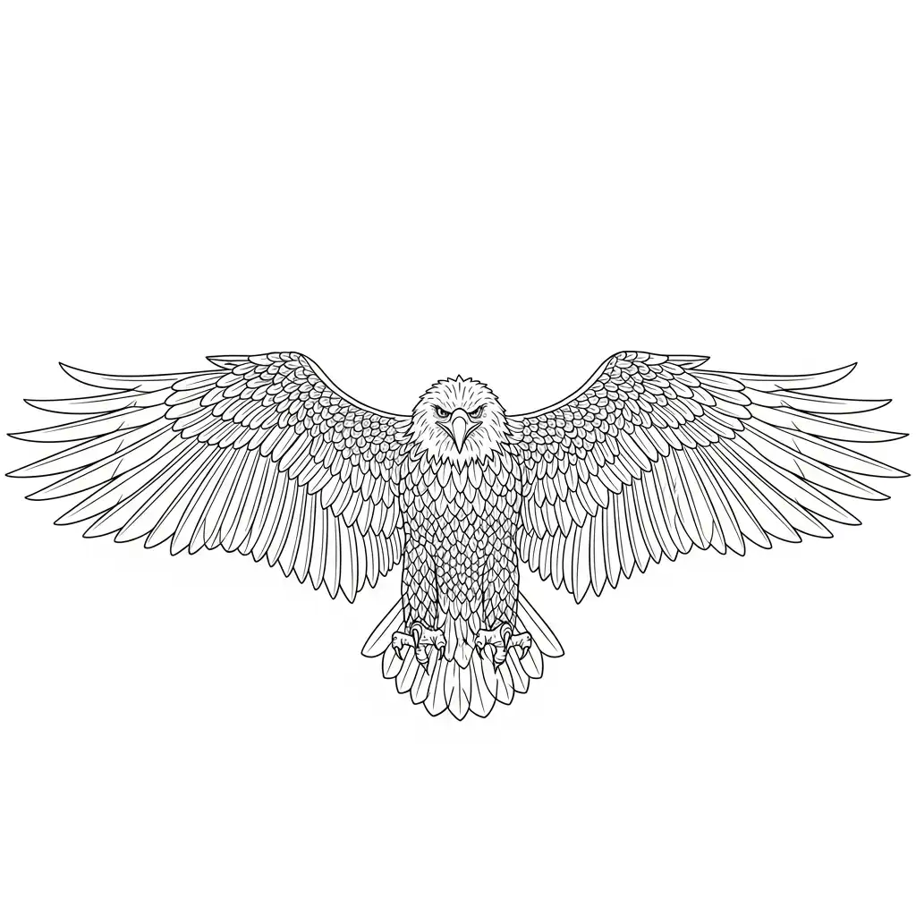 Águila para dibujar e imprimir 1