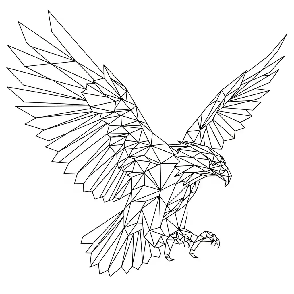 Águila para colorear gratis para niños 2