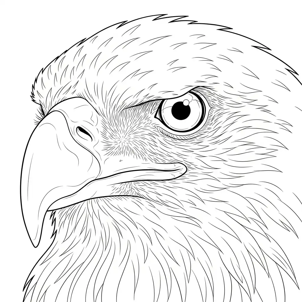 Águila para colorear en línea