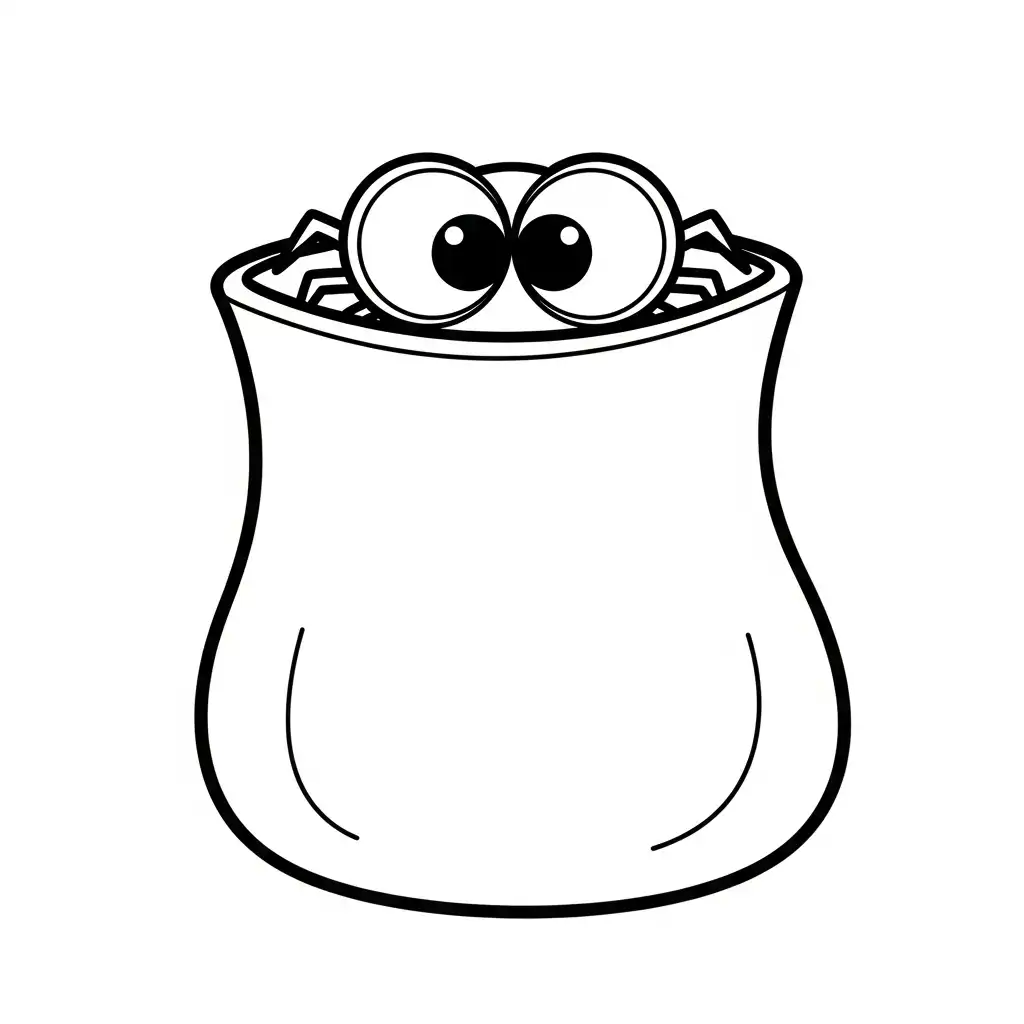 Araña de Halloween para colorear para niños para imprimir