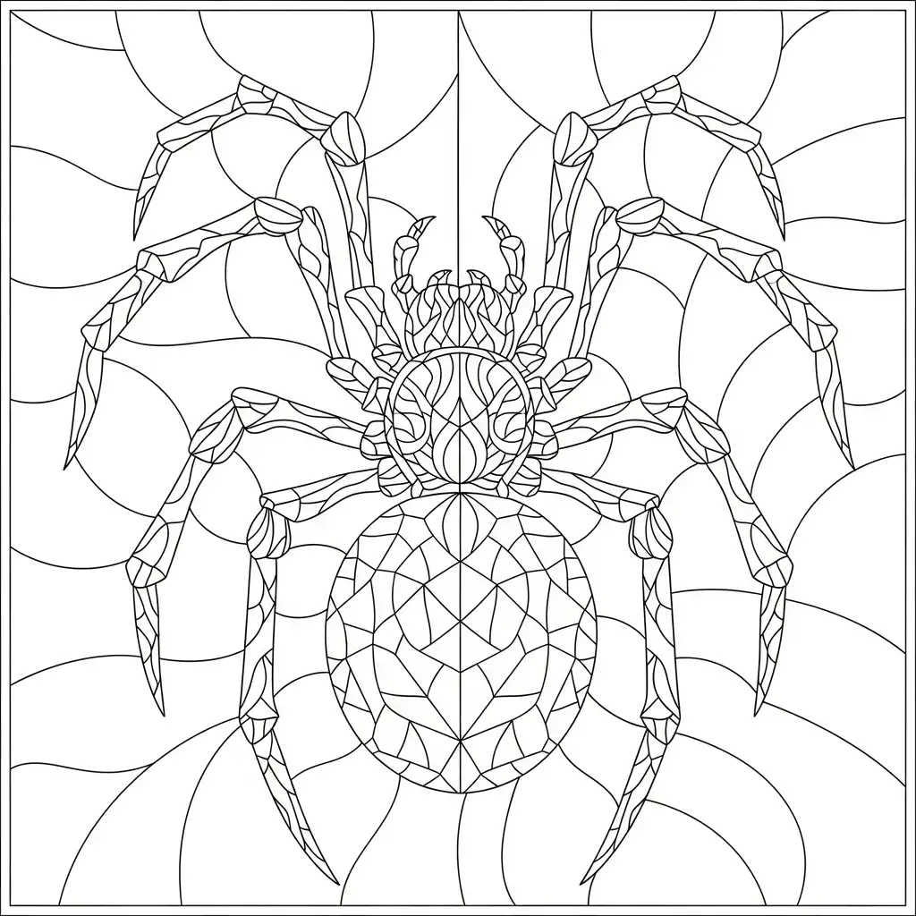 imprimir Araña de Halloween para colorear gratis