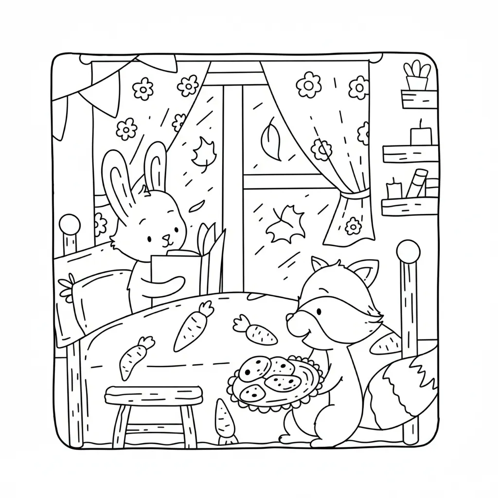 Autumn Hygge 11 para colorear para imprimir gratis pdf