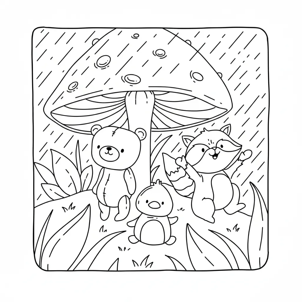 Autumn Hygge 16 de niño para colorear para imprimir