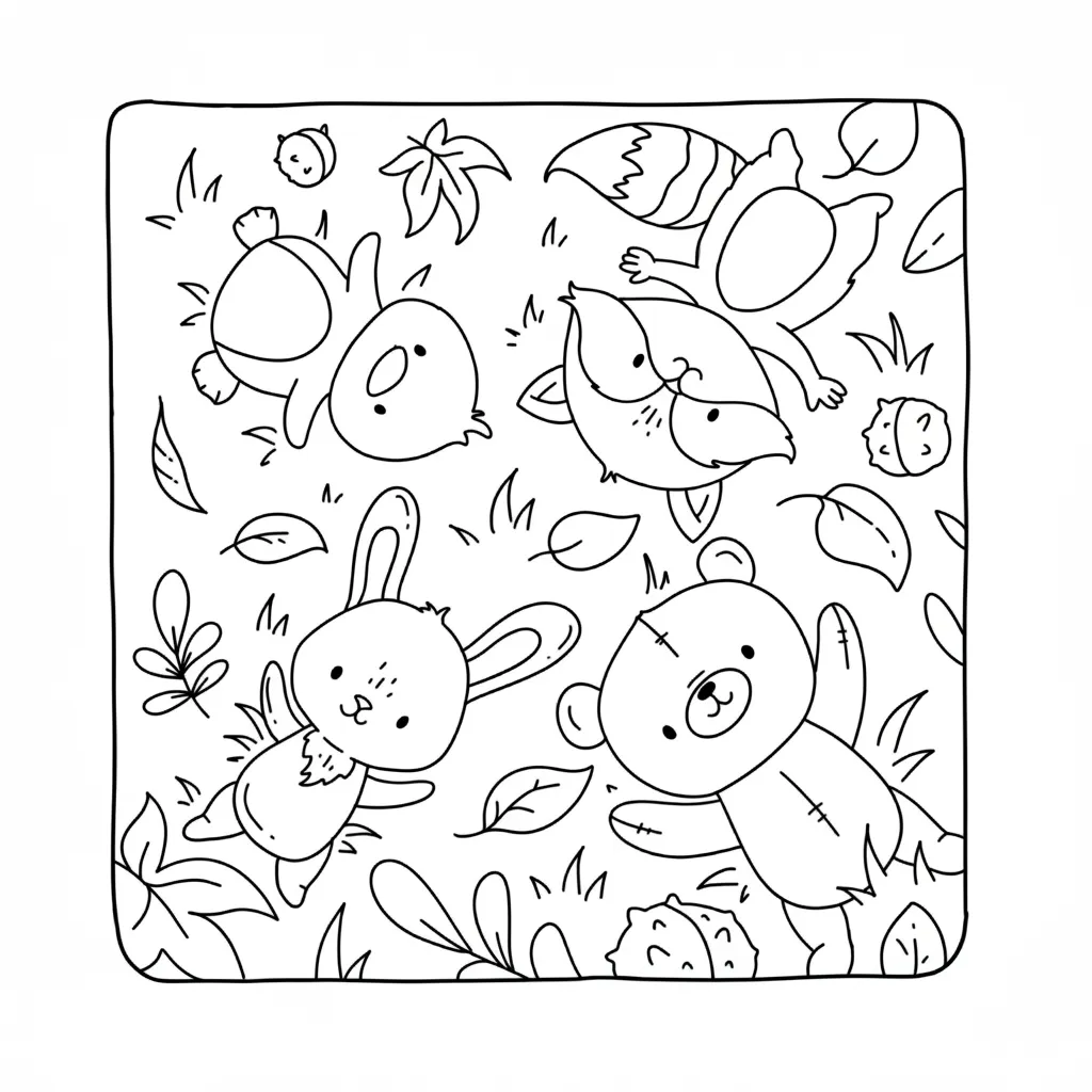 Autumn Hygge 2 para colorear gratis en línea