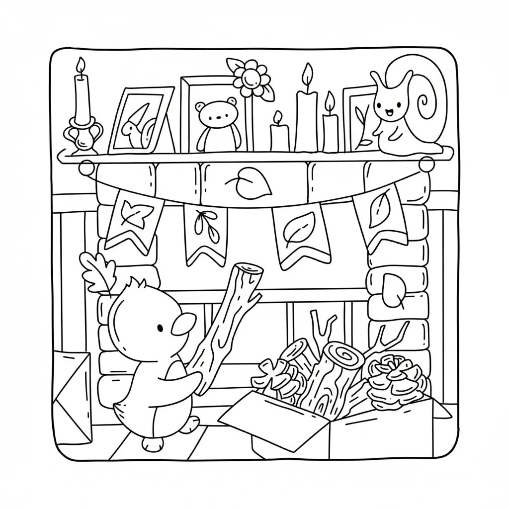 Autumn Hygge 22 para colorear para imprimir para niño de 7 años