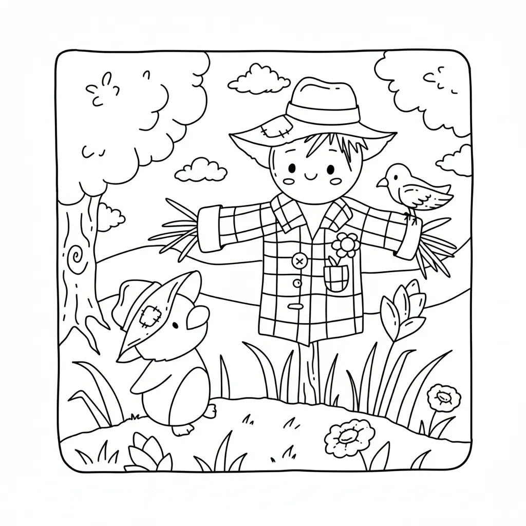 Autumn Hygge 9 para colorear para niños