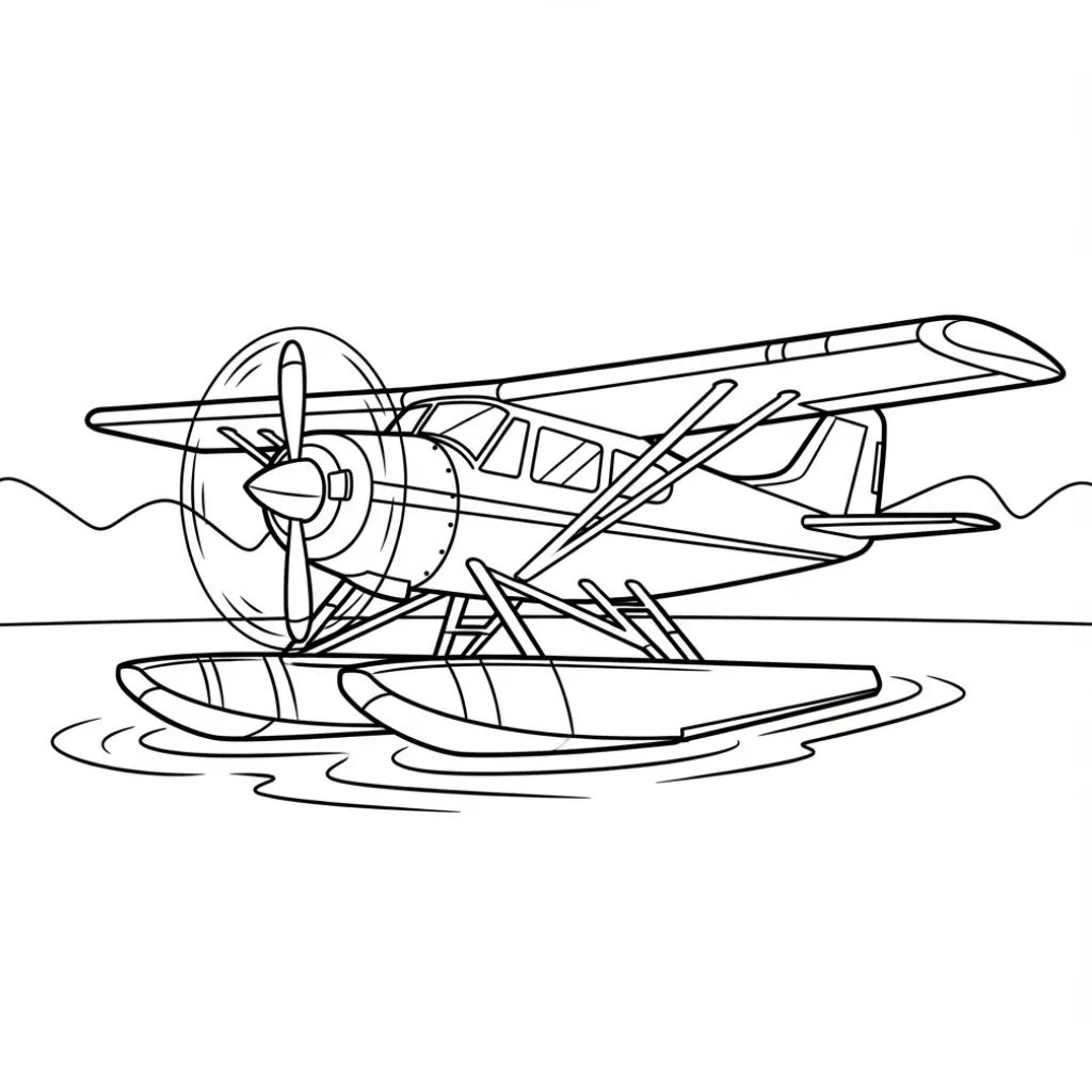 Avión 6 para dibujar en línea