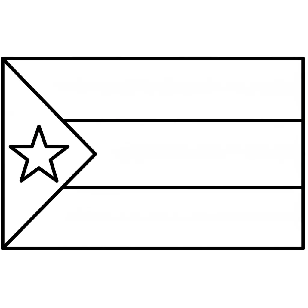 Bandera De Andalucía 7 para colorear para niño de 10 años