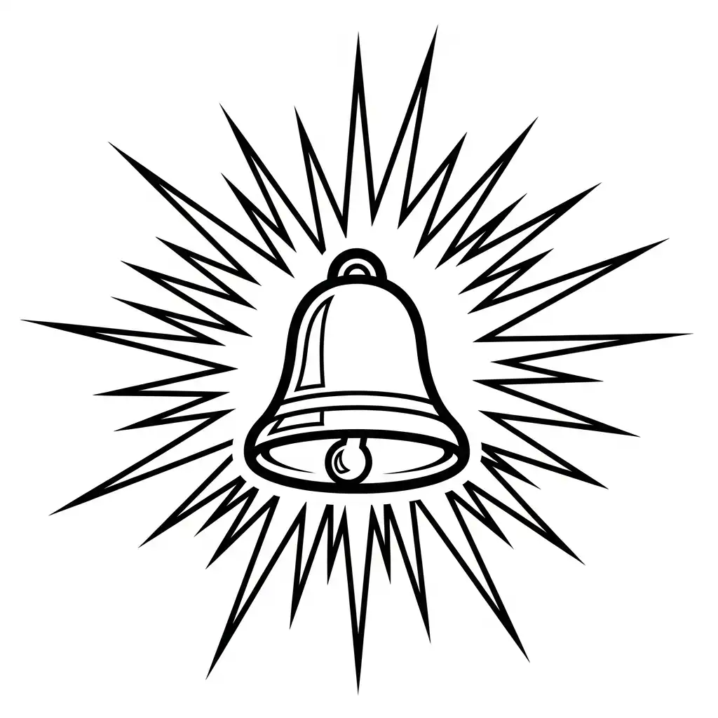 Campana Navideña para colorear gratis para niños