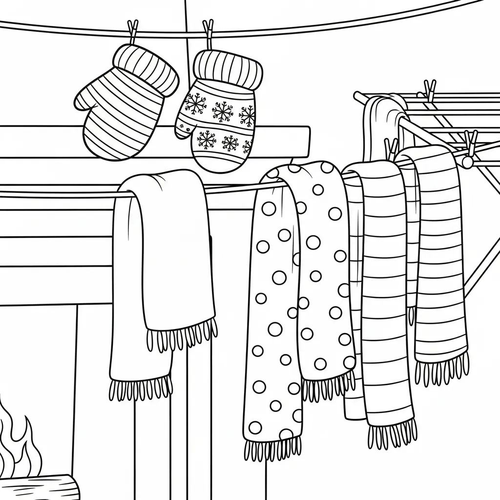 para imprimir Comfy Christmas 10 para colorear gratis