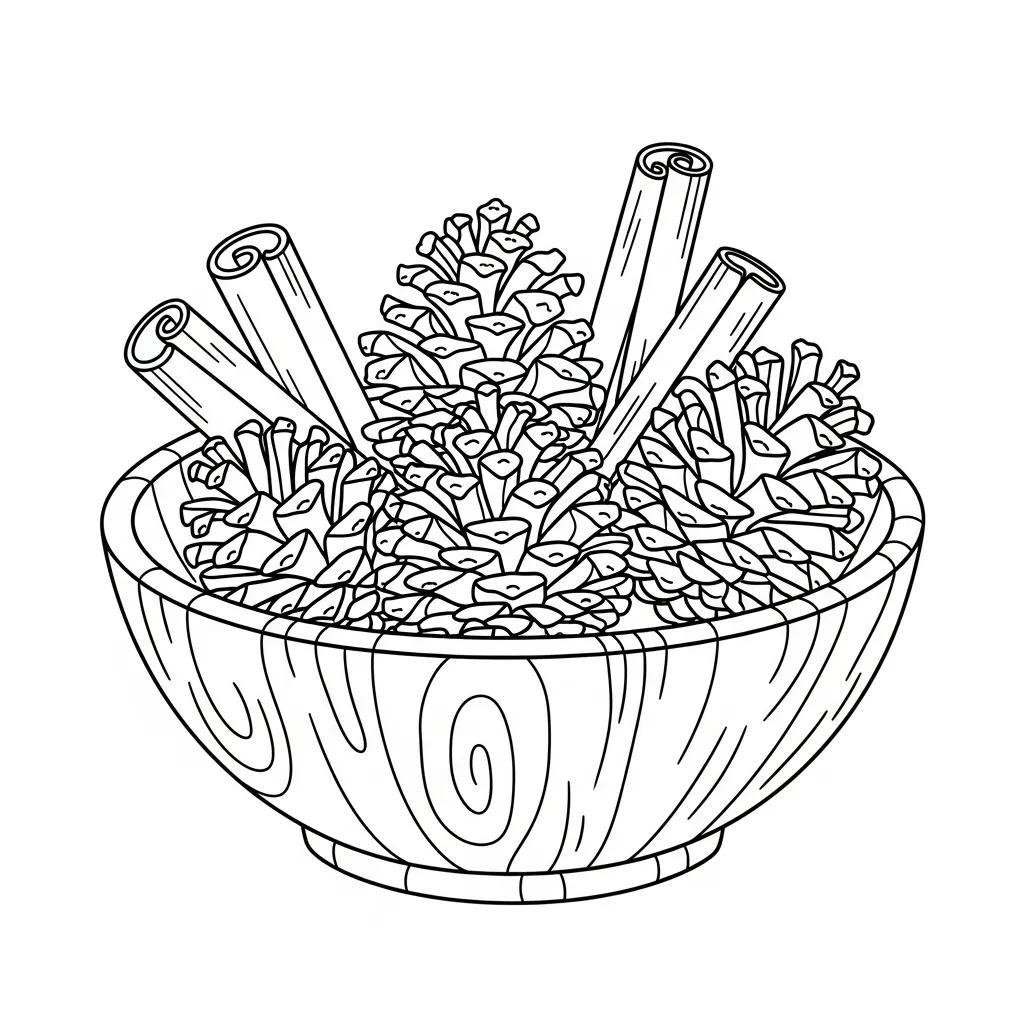 Comfy Christmas 11 para colorear para imprimir kawaii