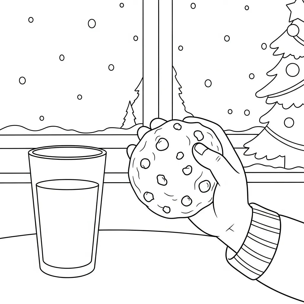 Comfy Christmas 12 para colorear gratis en línea