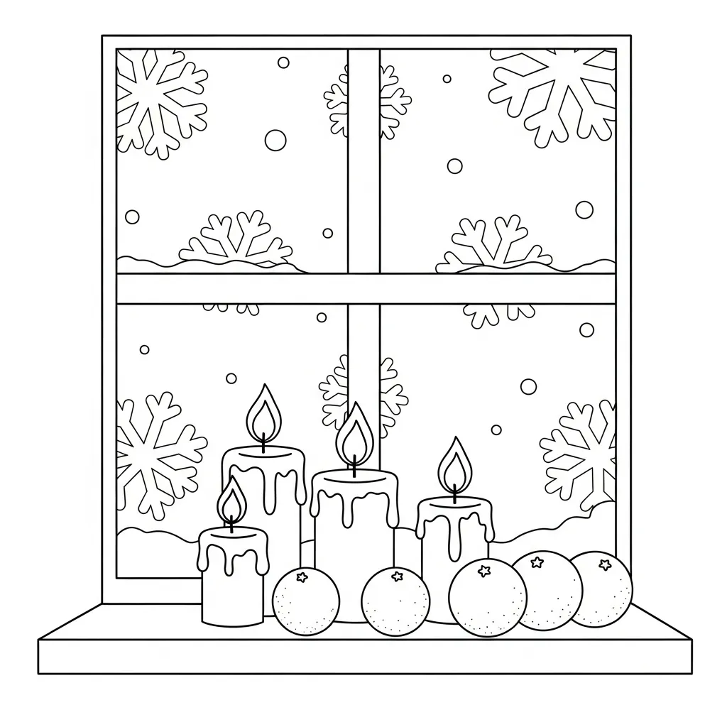 Comfy Christmas 3 para colorear para imprimir