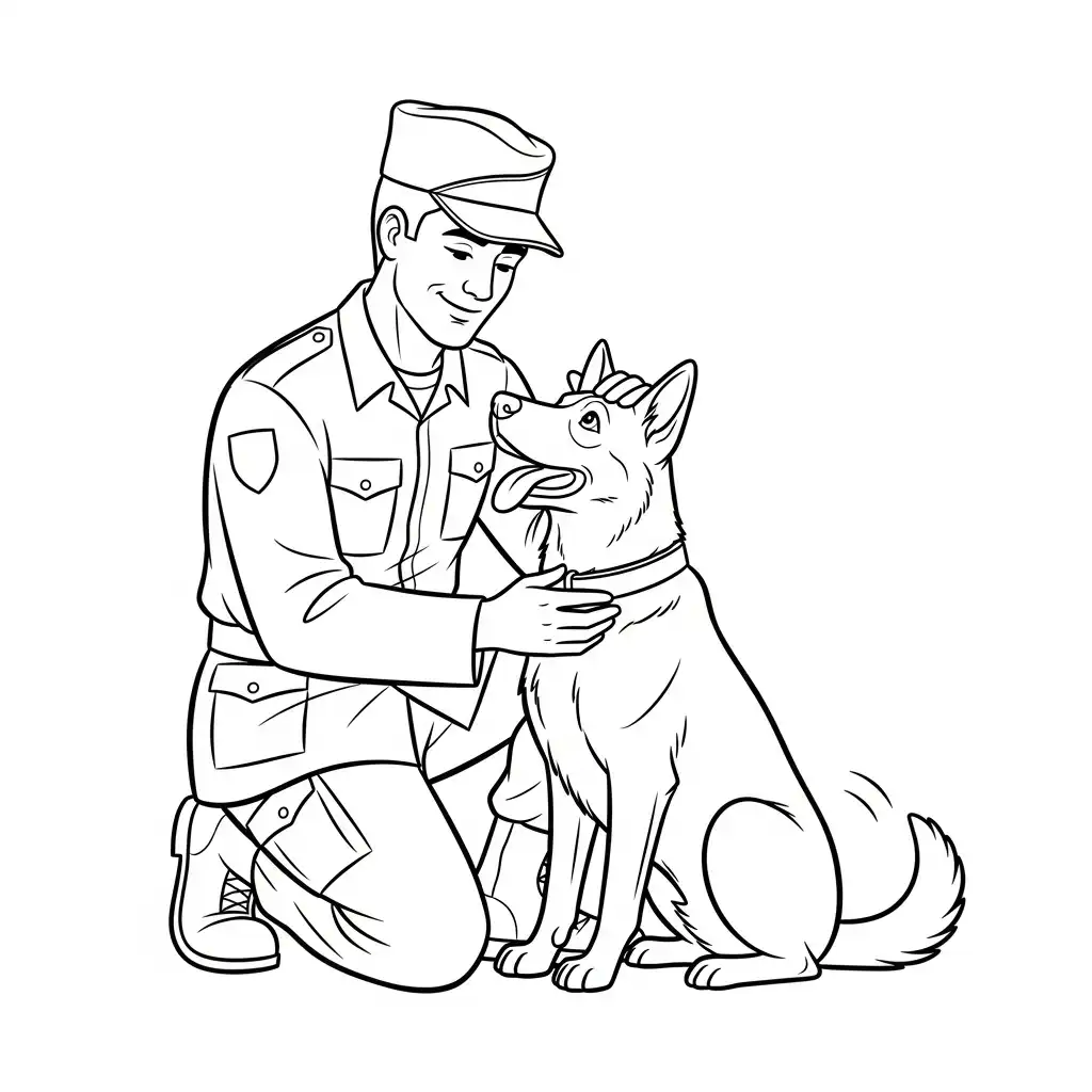 Dia Del Soldado para colorear para imprimir pdf gratis 1