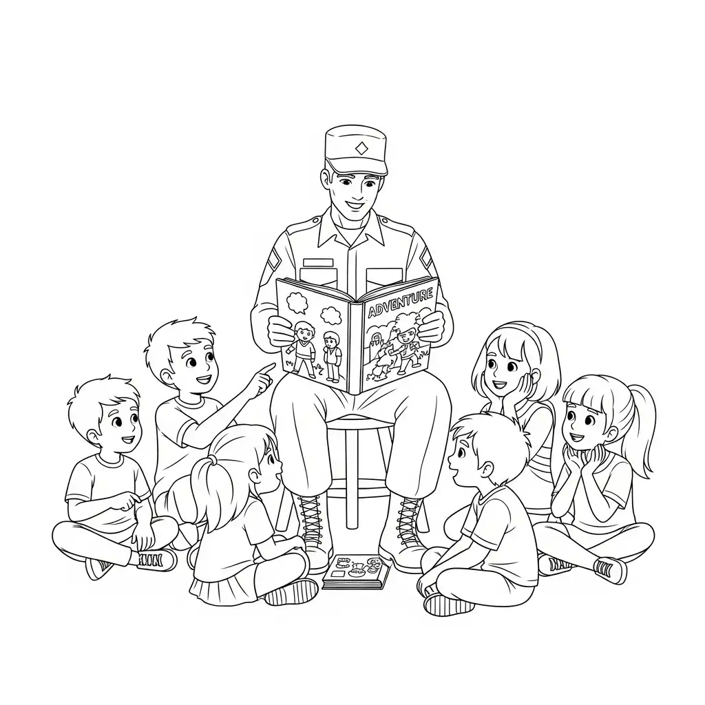 Dia Del Soldado para colorear para primaria 1