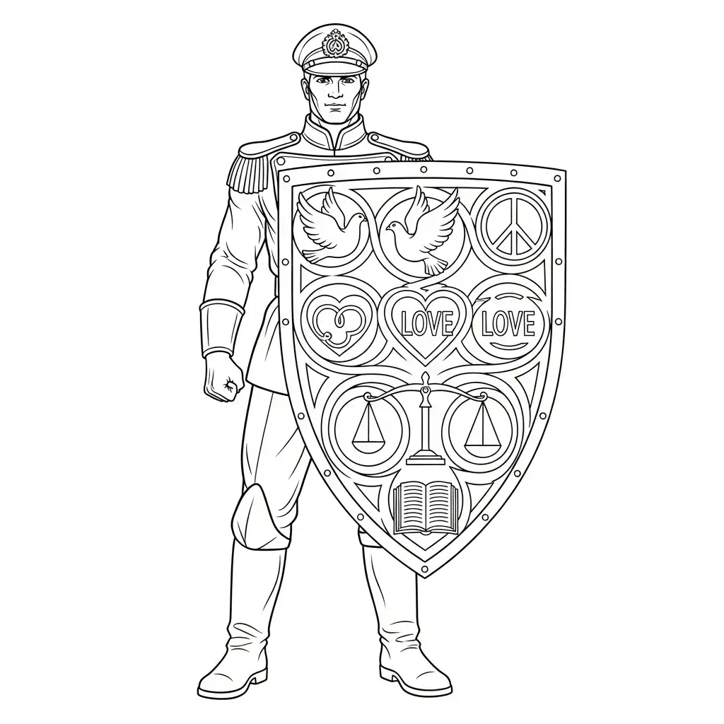 Dia Del Soldado para colorear en línea 1