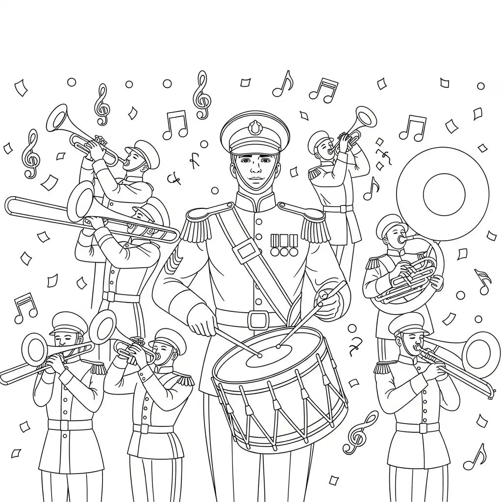 Dia Del Soldado para colorear para niño de 8 años