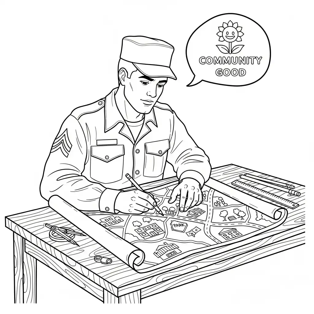 Dia Del Soldado para dibujar en línea