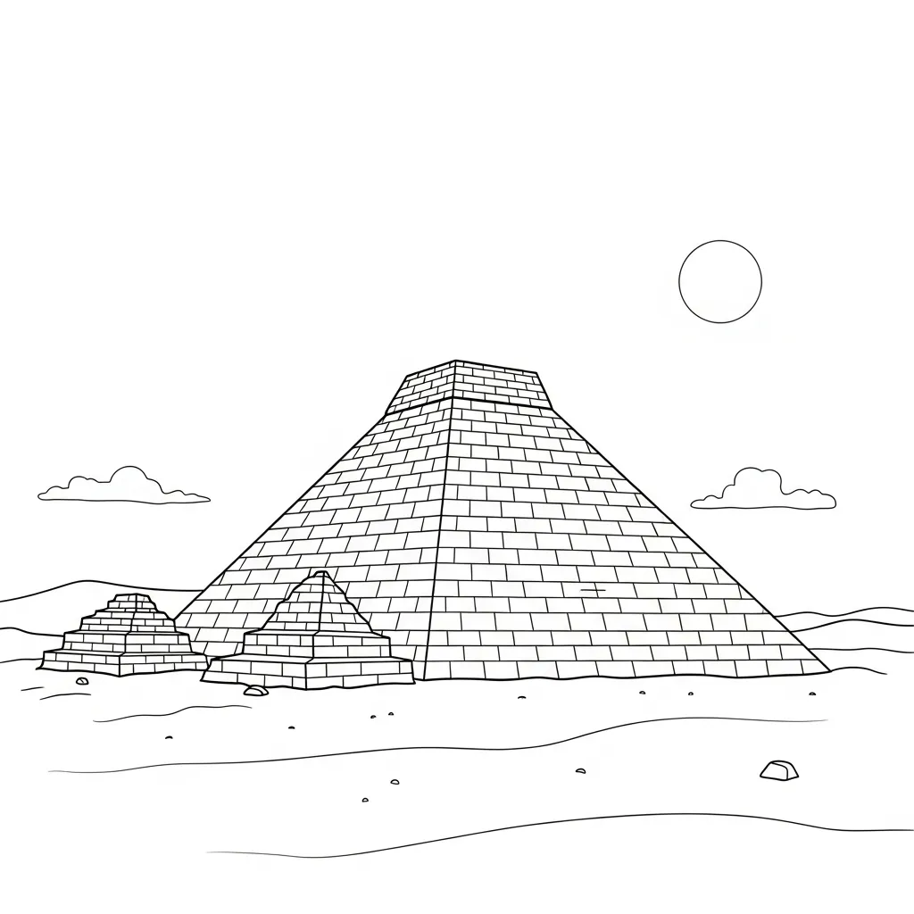 Egipto 5 para colorear para imprimir gratis pdf