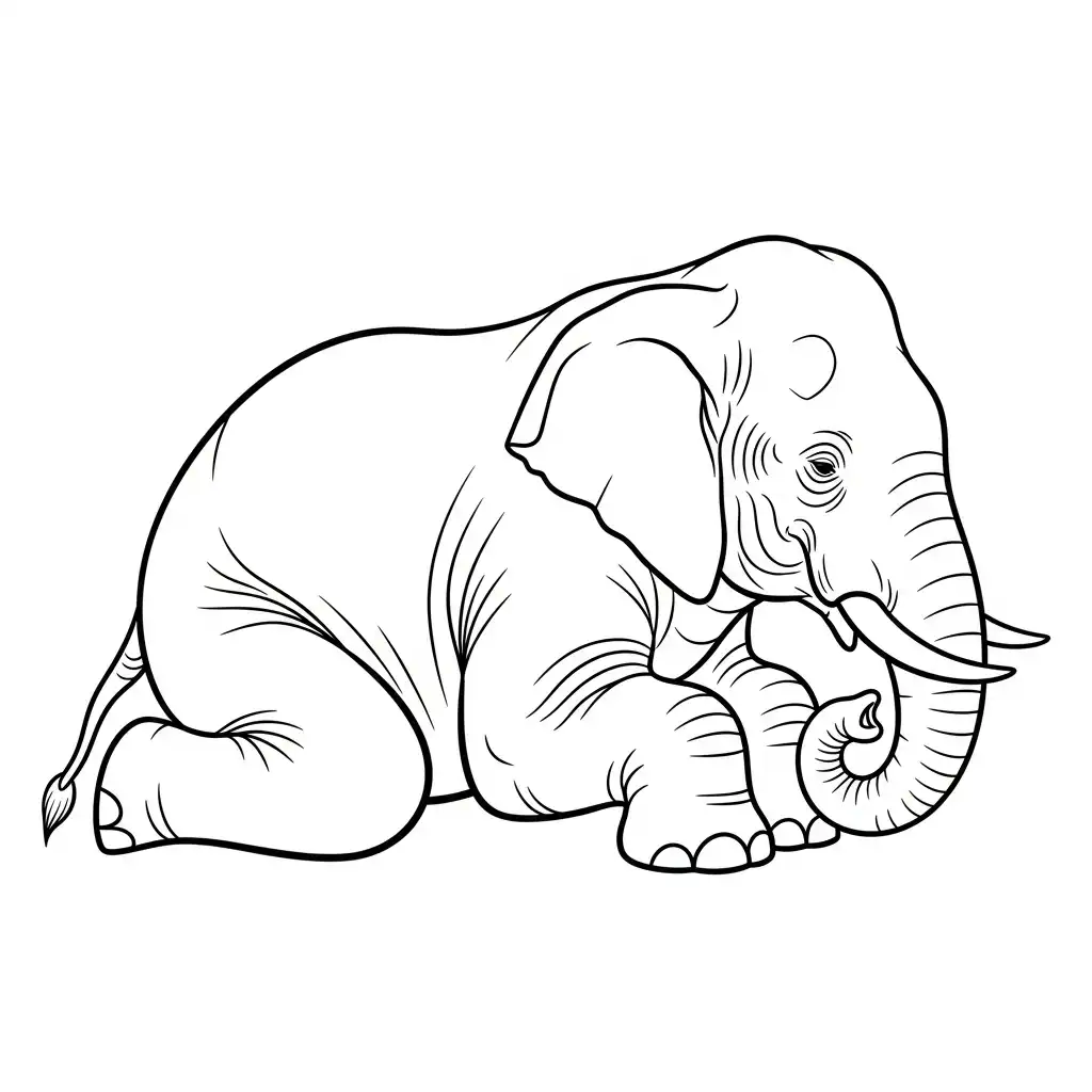 Elefantes para colorear en línea para niño