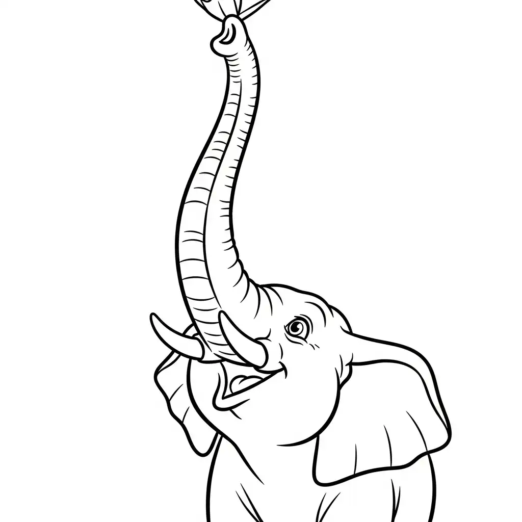 Elefantes para colorear y dibujo para imprimir