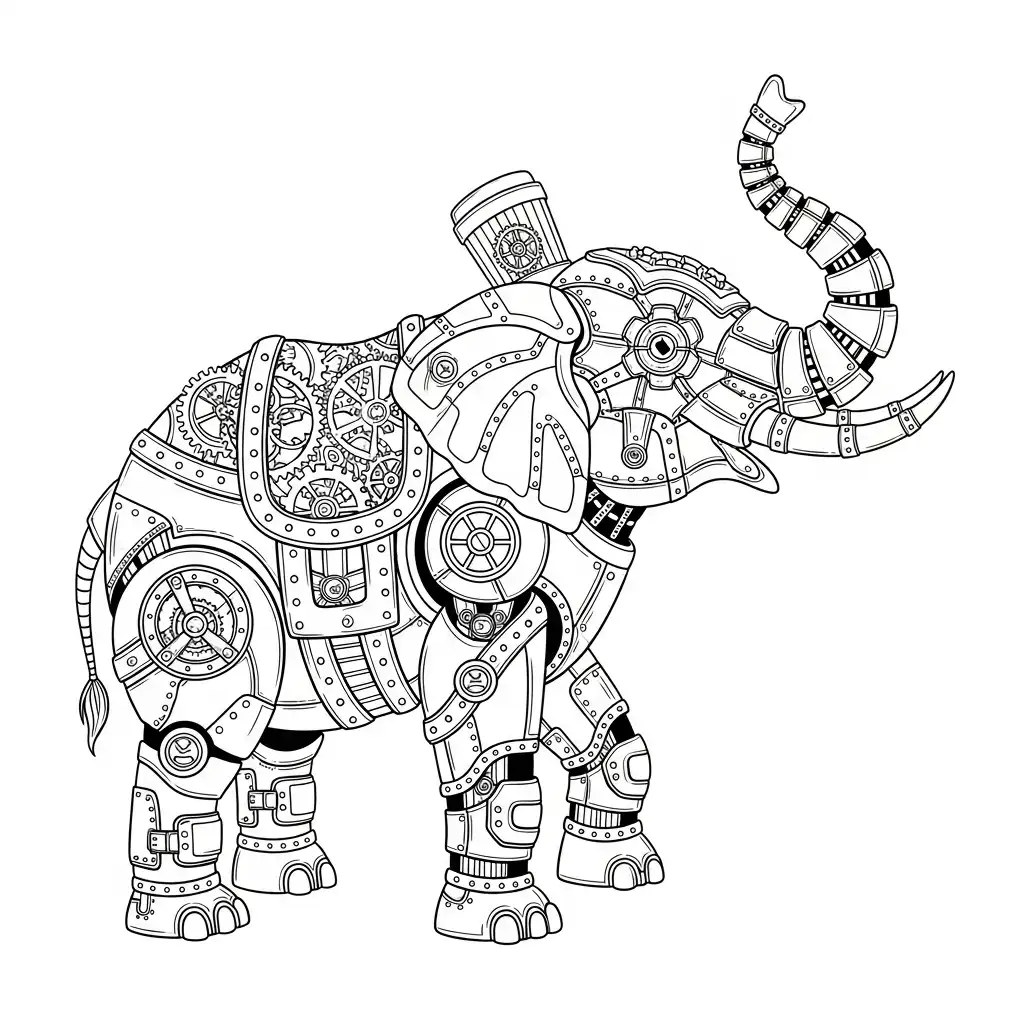 Elefantes para colorear para descargar