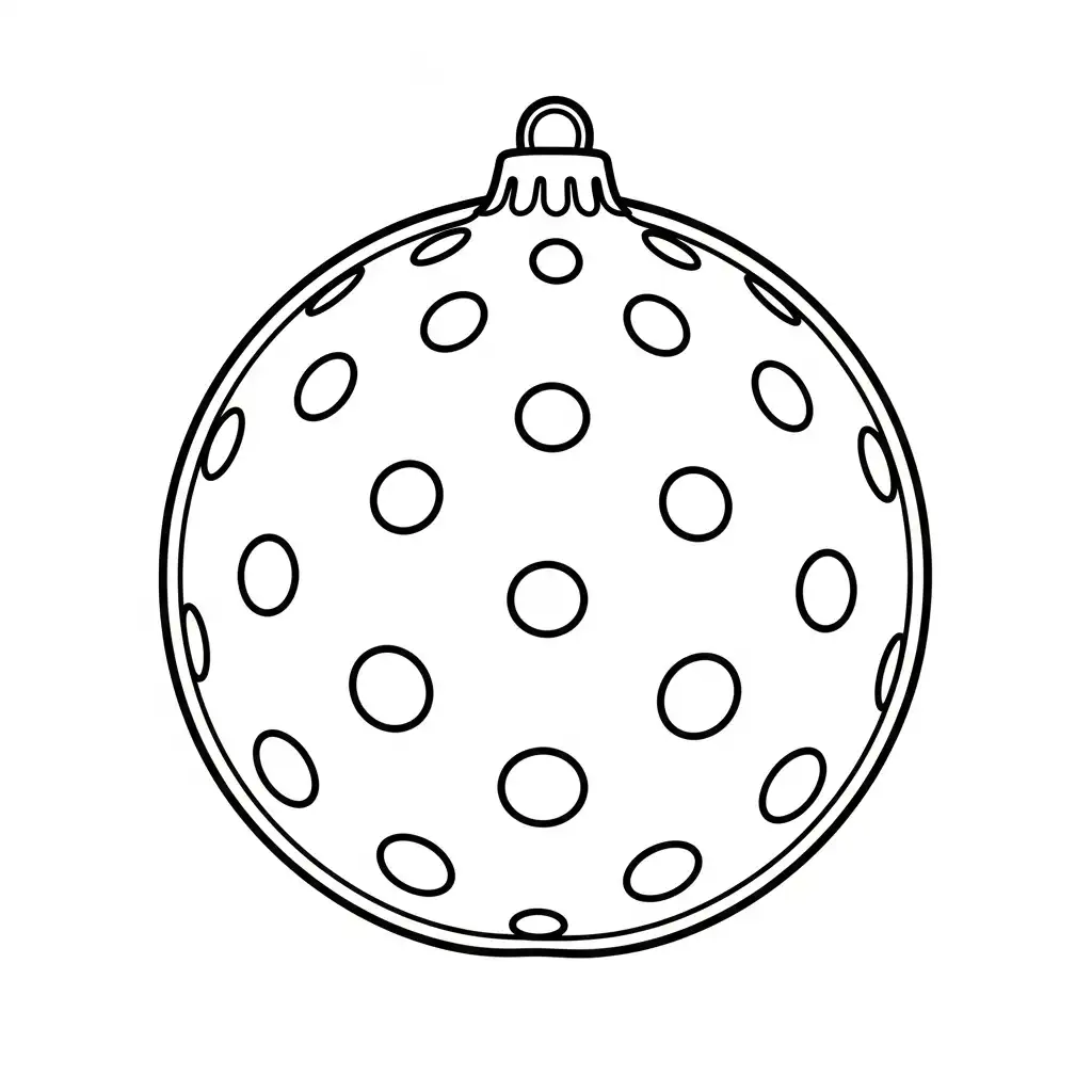Esfera de Navidad para colorear para imprimir para niño de 12 años