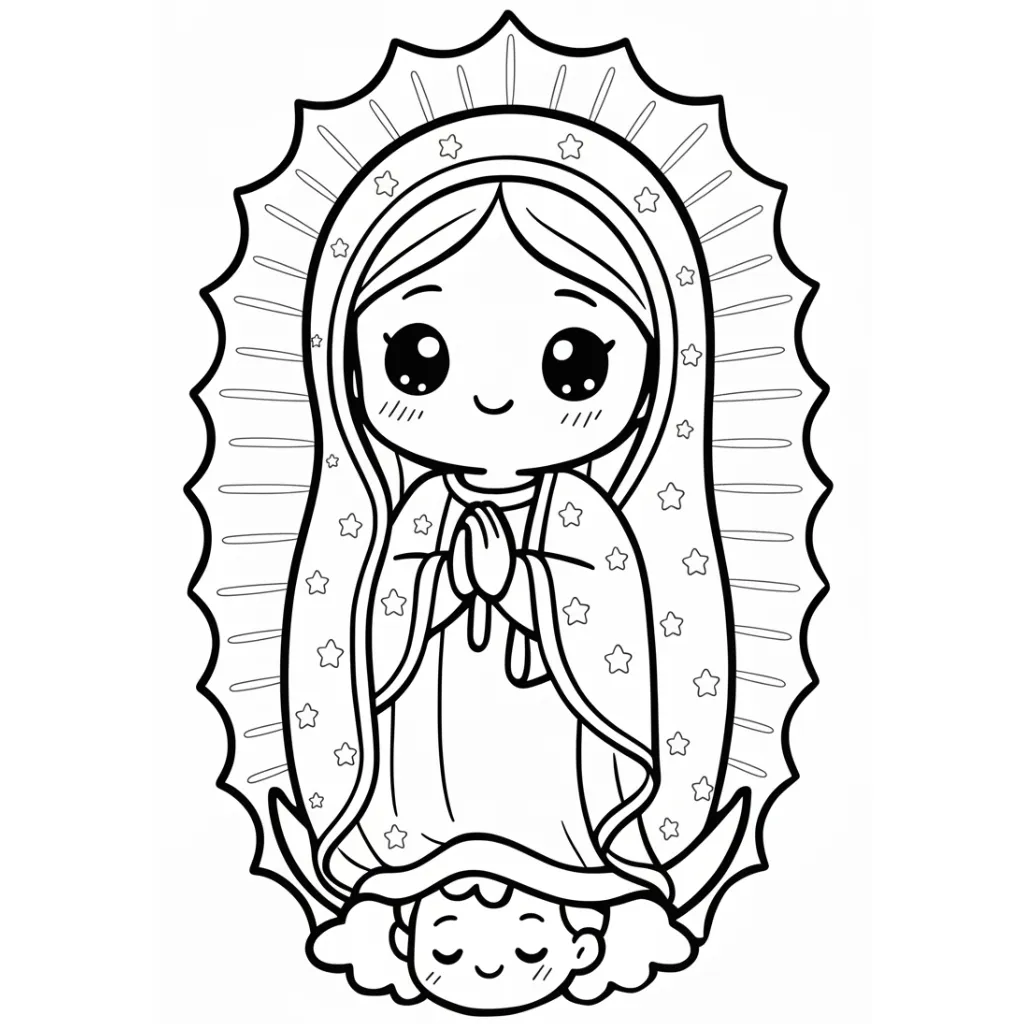 Estandarte De Miguel Hidalgo 6 para colorear para imprimir gratis