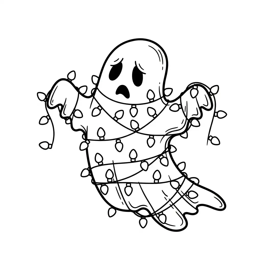 Fantasma para colorear y dibujos 1