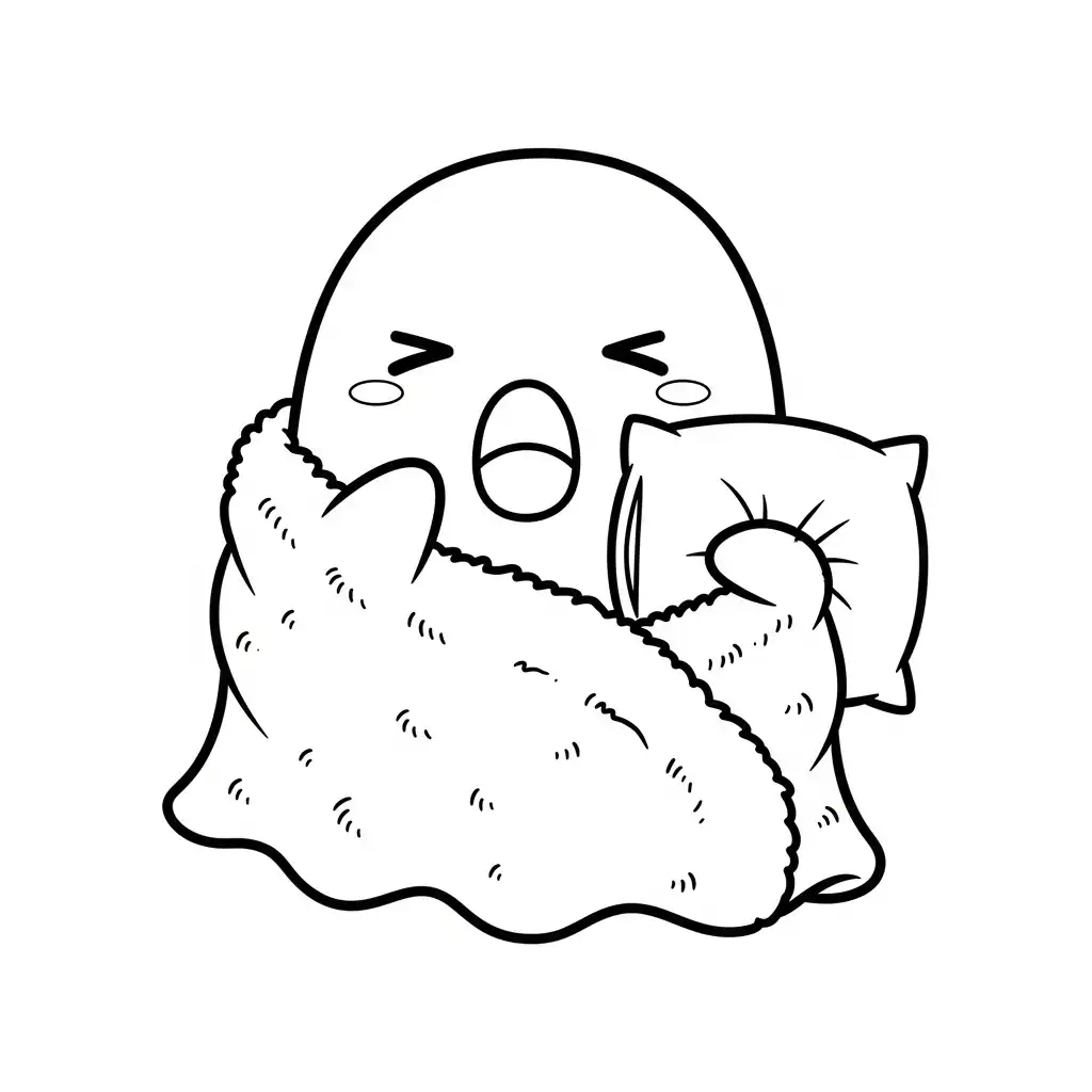 Fantasma para colorear para niño para imprimir gratis