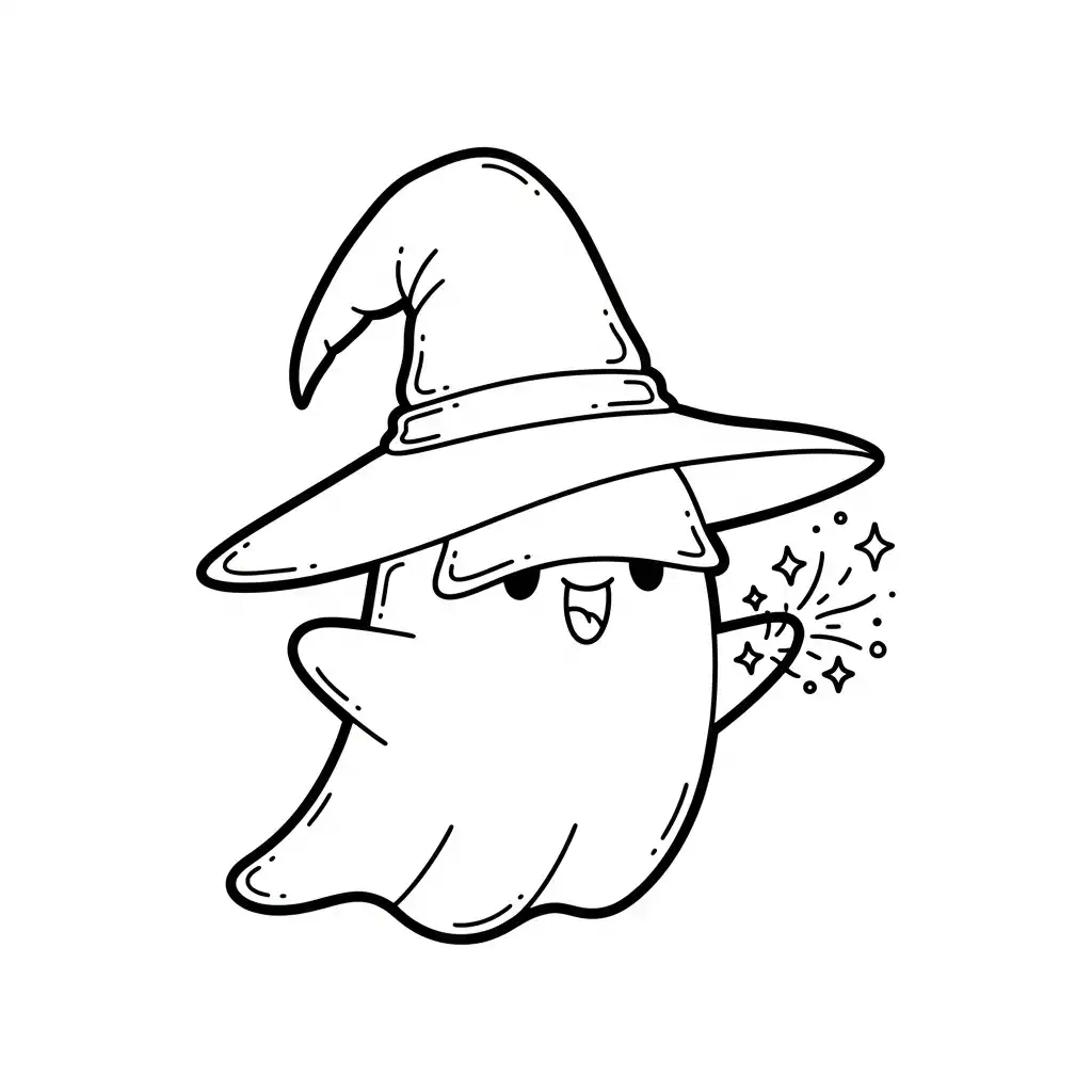 Fantasma para colorear para imprimir gratis pdf