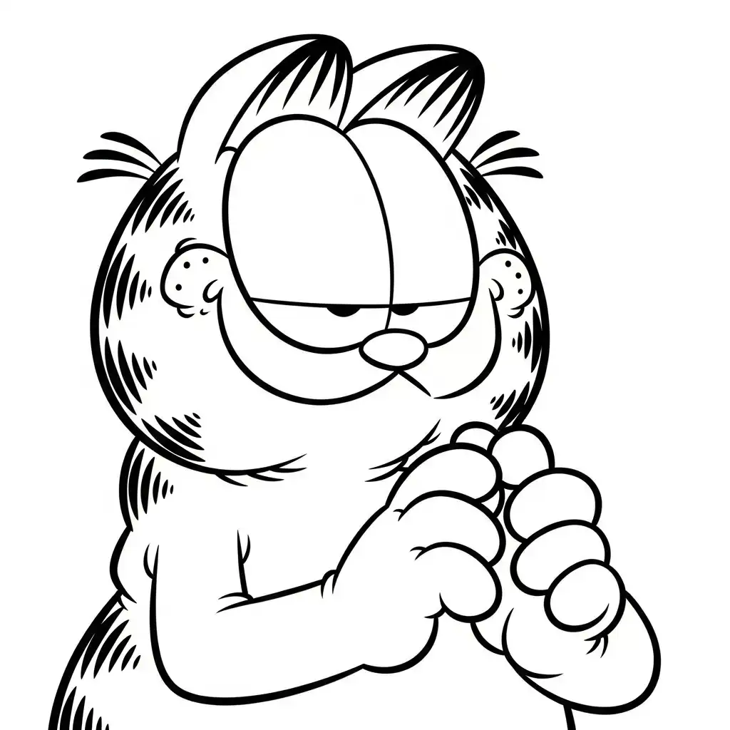 Garfield para dibujar en línea