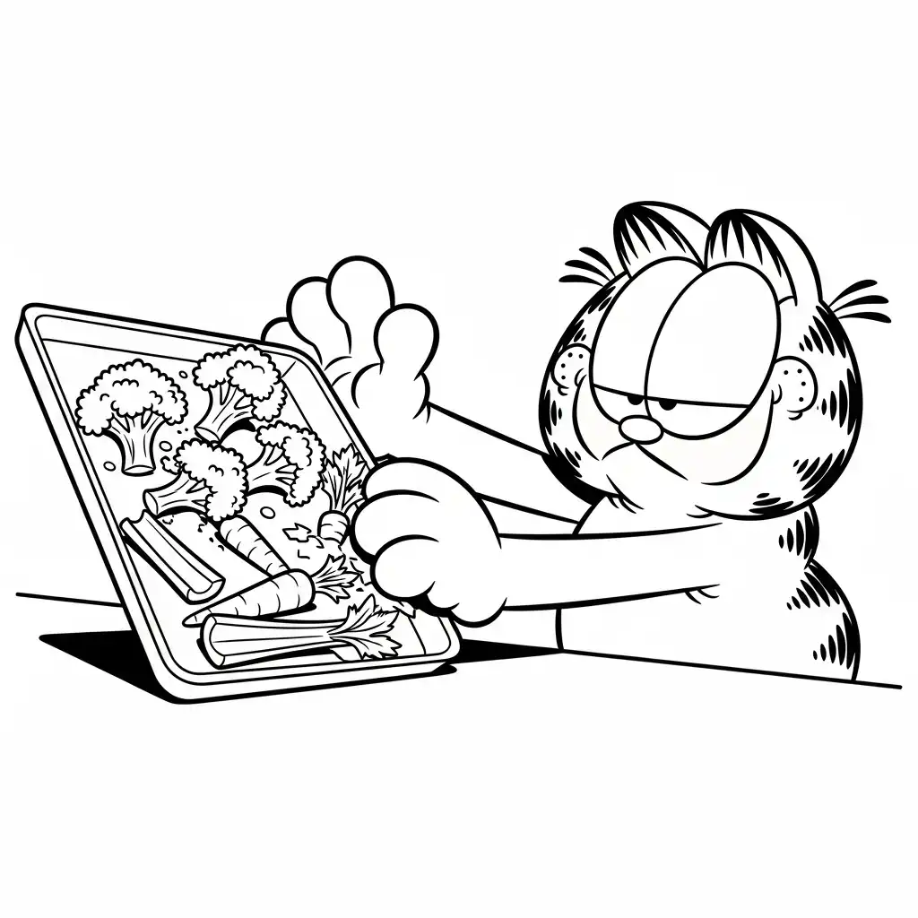 Garfield para colorear para niños