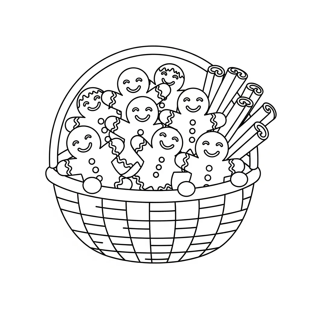 imprimir Hombre de Jengibre 11 para colorear