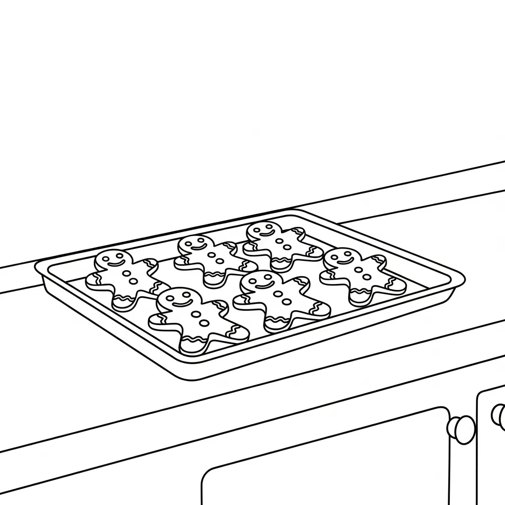 Hombre de Jengibre 13 para colorear para imprimir pdf gratis